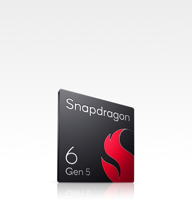 Chipset Snapdragon® 6 Gen 5 mạnh mẽ