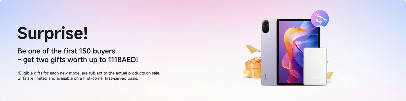 Reserve now to be among the first 150 buyers and receive two gifts worth up to 1118 AED! Gifts are limited and available on a first-come, first-served basis.