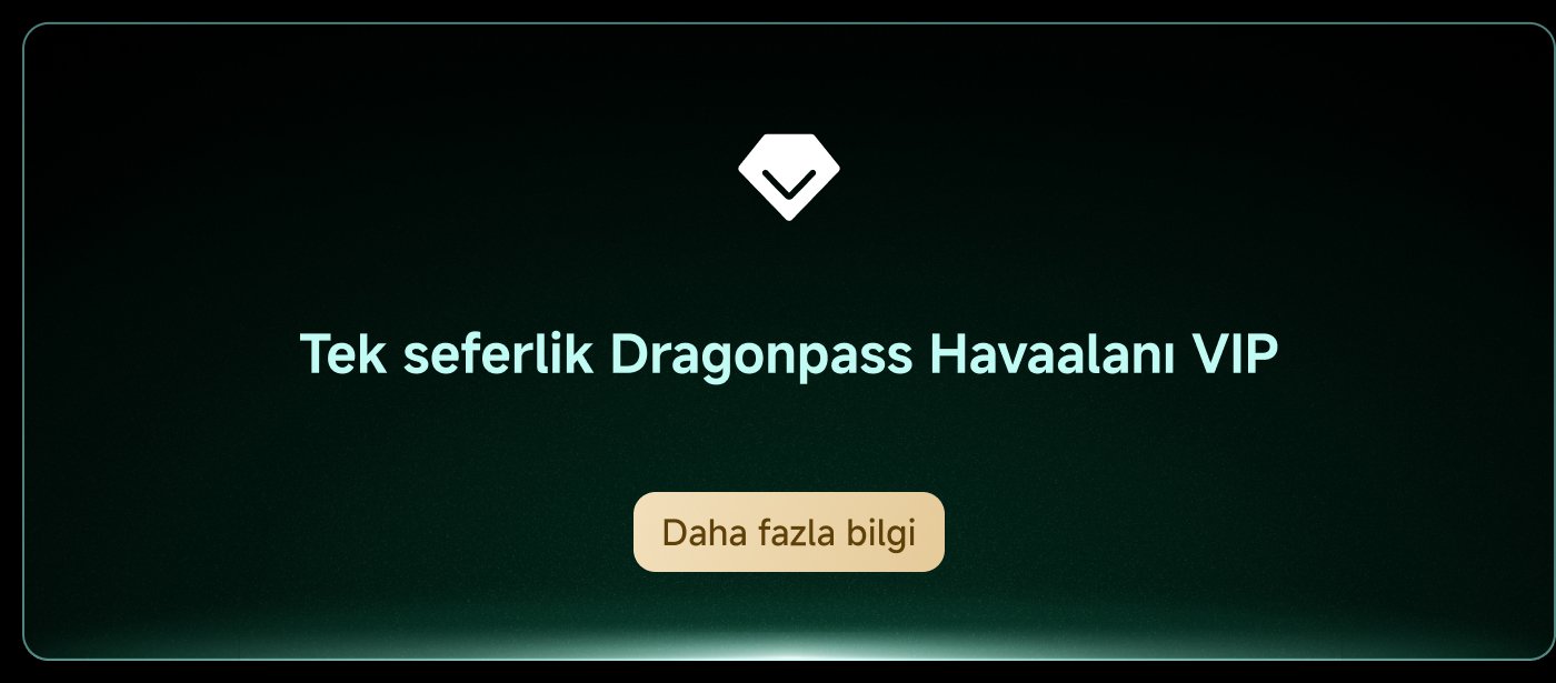 Tek seferlik Dragonpass Havaalanı VIP hizmeti hakkında bilgi vermektedir. "Daha fazla bilgi" butonu ile detaylara ulaşılabilir.