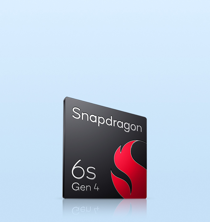 Chipset Snapdragon® 6s Gen 4 mạnh mẽ