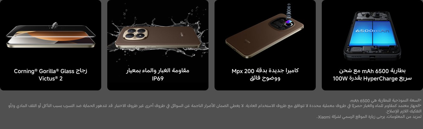 زجاج كورنينغ® غوريلا® فيكتوس® 2، هاتف جديد بمعيار IP69 لمقاومة الغبار والماء، مزود بكاميرا بدقة 200 ميجابكسل وبطارية سعة 6500 مللي أمبير، يدعم الشحن السريع بقوة 100 واط.