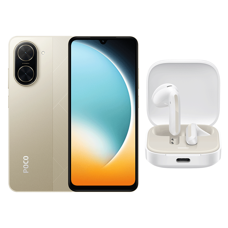 POCO C71 4 GB + 128 GB & REDMI Buds 6 Active