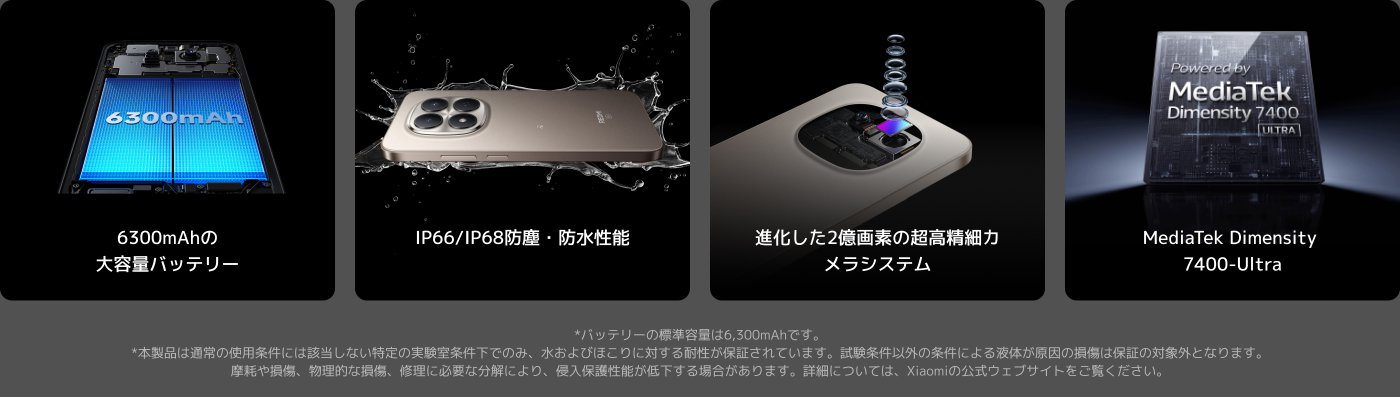 スマートフォンの特徴を強調した画像には以下が含まれています：

- 6.7インチの120Hz AMOLEDディスプレイ、ピーク輝度3200ニット。
- 耐久性のあるガラスを使用したスリムな3D曲面デザイン。
- 4nmプロセスで製造されたSnapdragon 6 Gen 3プロセッサー搭載。
- 4Kビデオ録画機能を持つ50MPのAIデュアルカメラシステム。
- 45Wの急速充電をサポートする5520mAhのバッテリー。