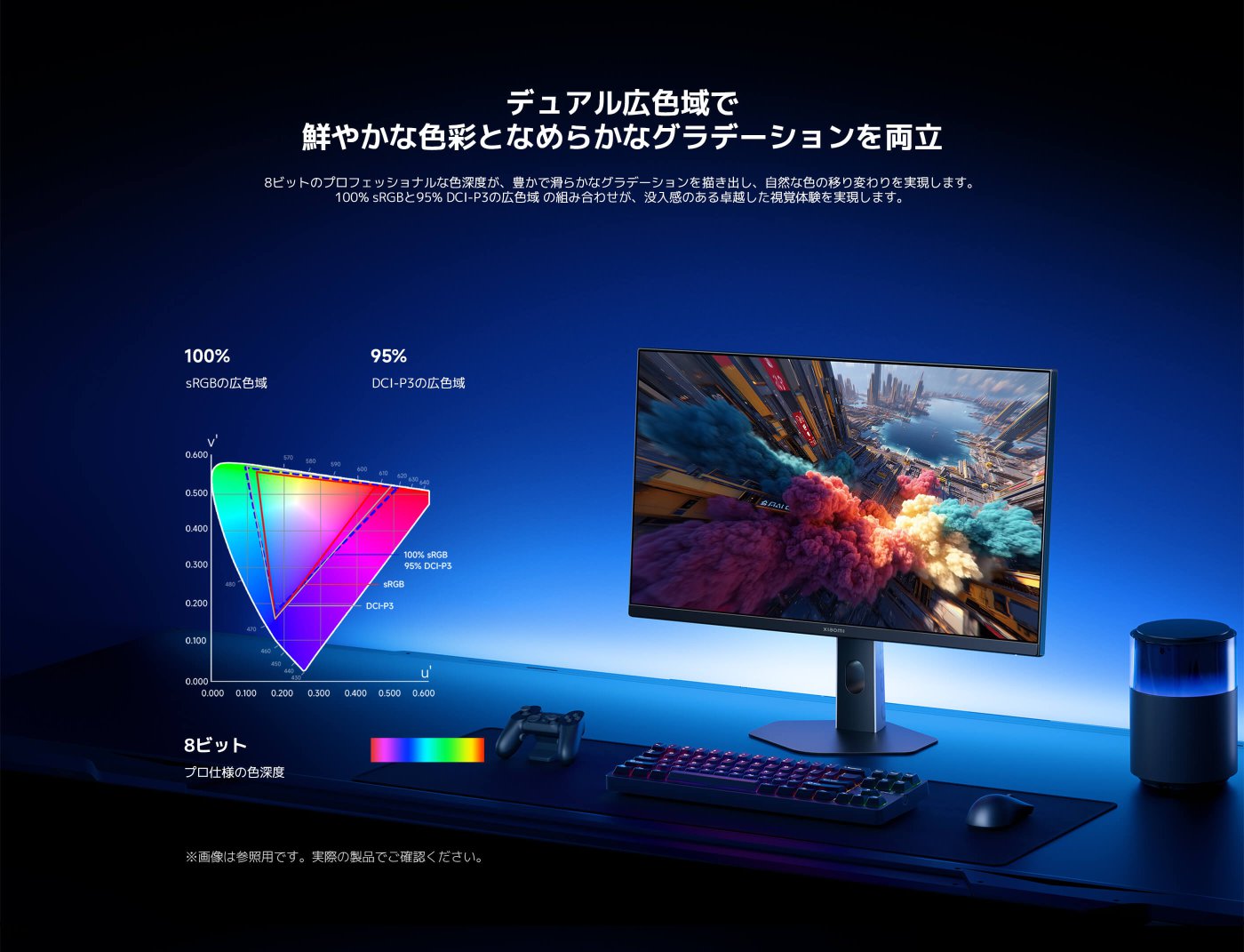 完璧なゲームモニター 8つの驚異的な機能

200Hz高リフレッシュレート スムーズな操作のための高いリフレッシュレート  
HDR 400 明暗のコントラストをより忠実に表現  
95% DCI-P3広色域 映画のような豊かな色彩表現  
FreeSync Premium ゲーム中のティアリングを低減  
G to G 1ms 超高速レスポンスで勝利をサポート  
ΔE<2 個体に合わせてキャリブレーションを行い、高精度の色再現を実現  
TüV 低ブルーライトで目を保護  

※本製品は医療機器ではありません。疾患の治療には使用しないでください。