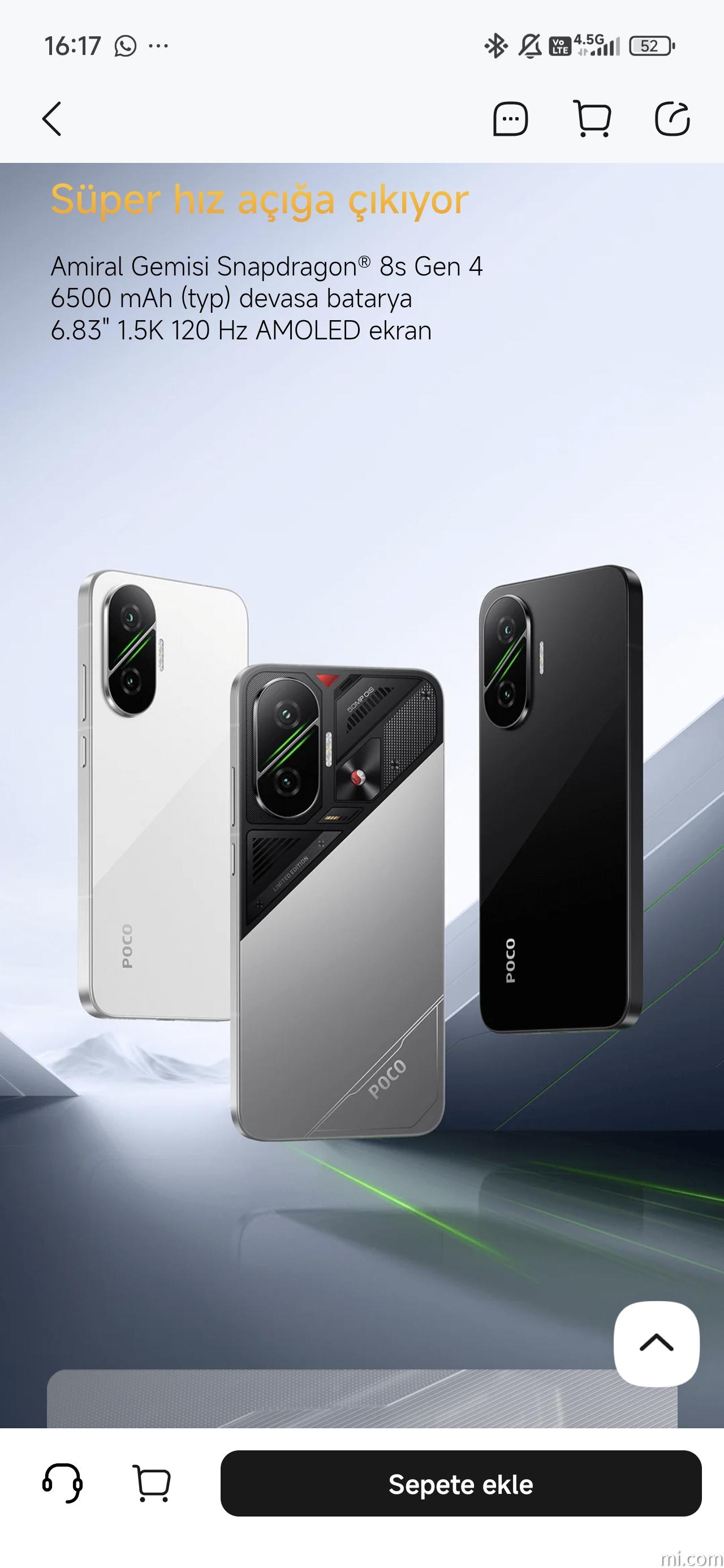 Tüm Teknik Özellikler ve Özellikler POCO F7 | Xiaomi Türkiye