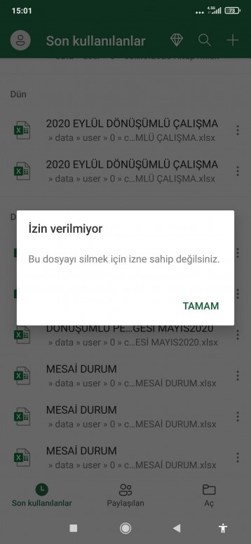 telefonda bulunan excel dosyslsri silme mi 9t pro mi community xiaomi