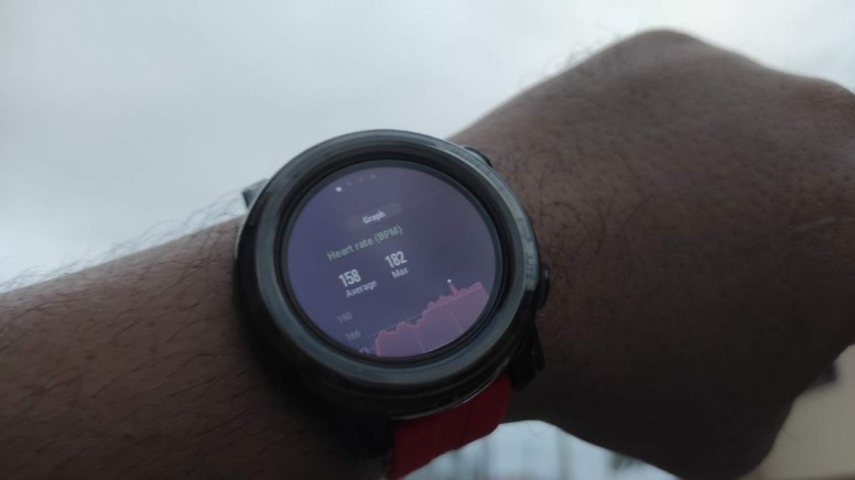 amazfit stratos skiing