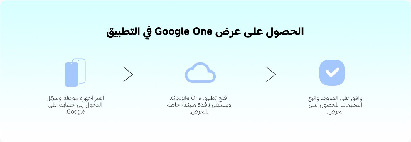 عضوية Google One في التخزين السحابي