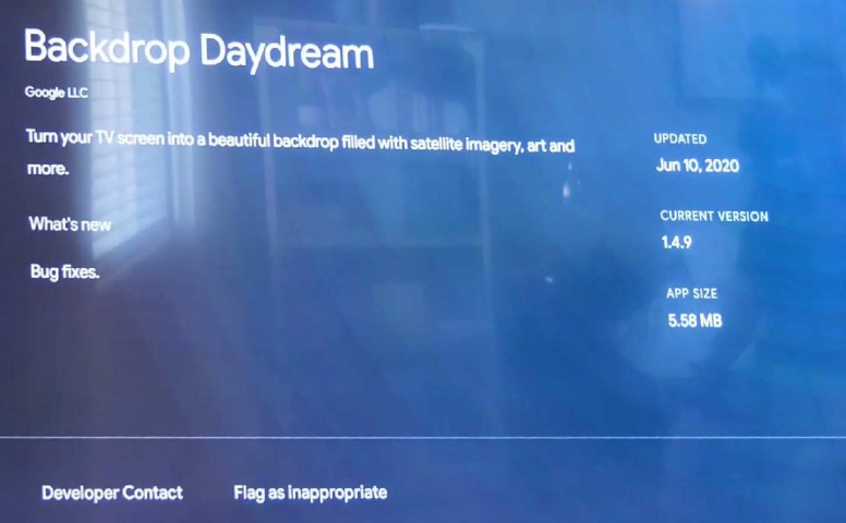 Android TV, nouvelles fonctionnalités Home/Backdrop