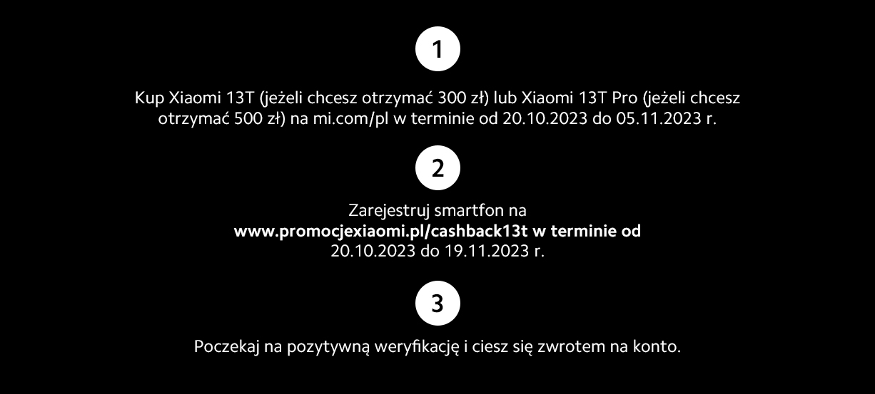 Xiaomi 13T Series Cashback