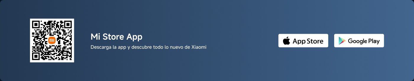 Descarga la aplicación Mi Store y descubre todos los nuevos productos de Xiaomi. Escanea el código QR para obtener la aplicación, disponible para descargar en la App Store y Google Play.