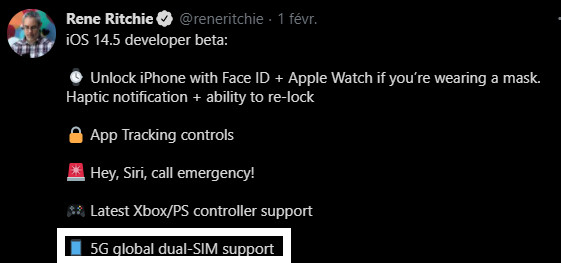 [5G] Apple lance sa Beta iOS 14.5 / Qualcomm Inside #MiTech