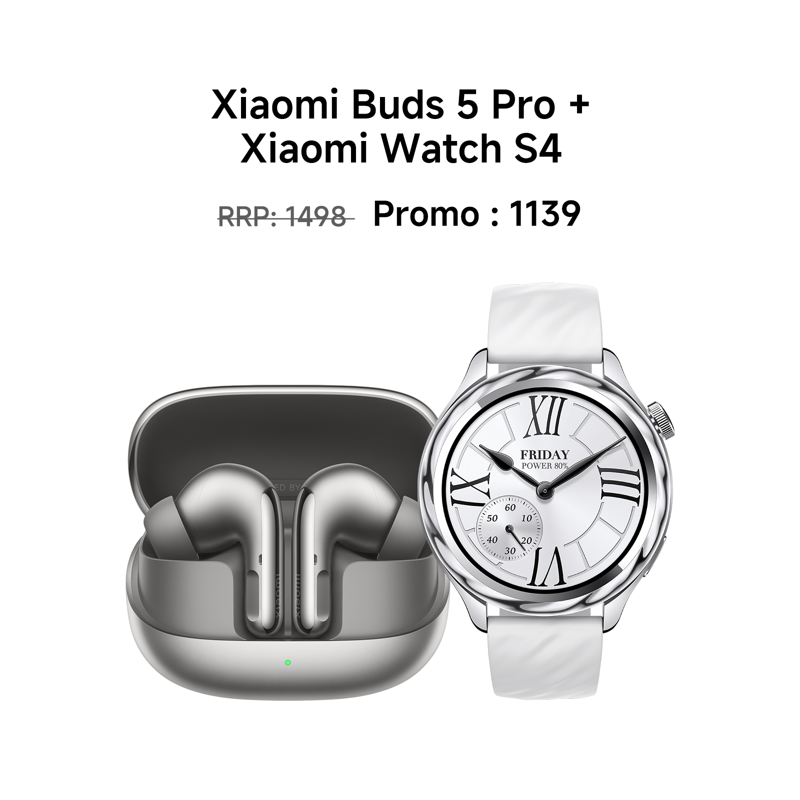 Xiaomi Buds 5 Pro + Watch S4 Bundle