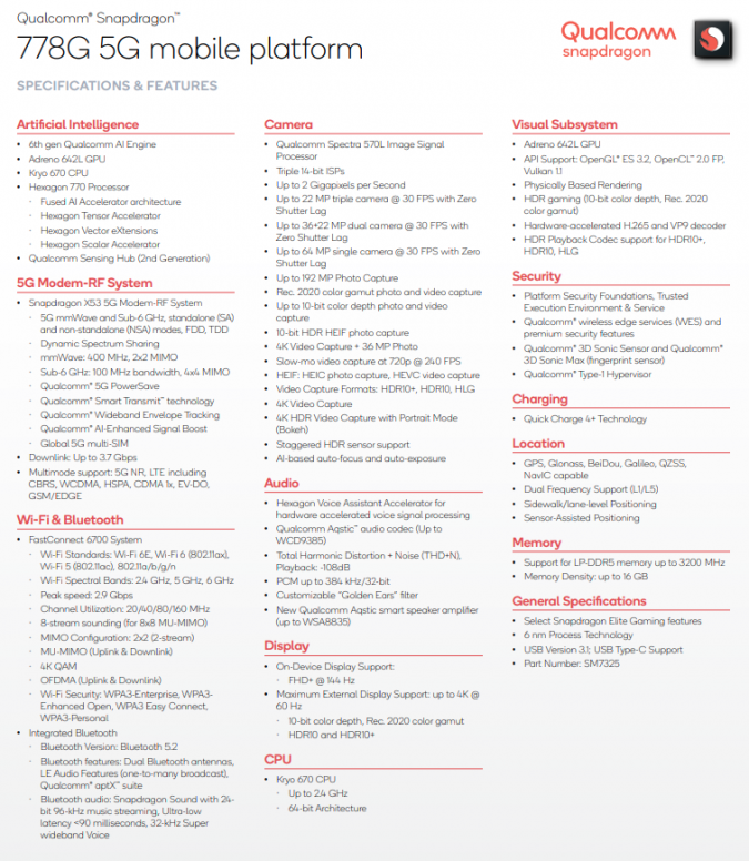[5G] Les Qualcomm Milieu de Gamme : SD 778G et SD 780G #MiTech