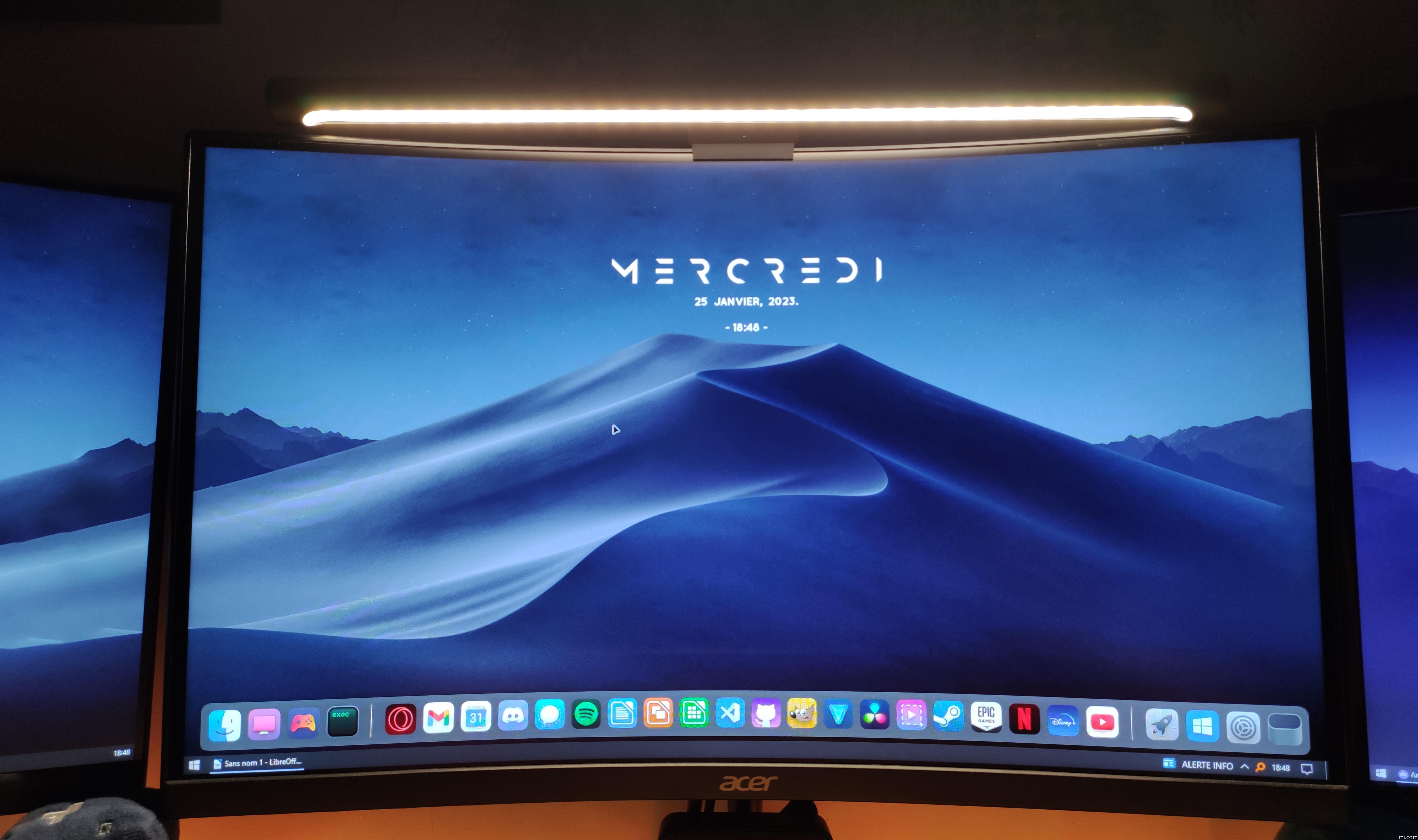 Nouveaux clients] Lampe d'écran PC Xiaomi Mi Computer Monitor Light Bar  Noir –