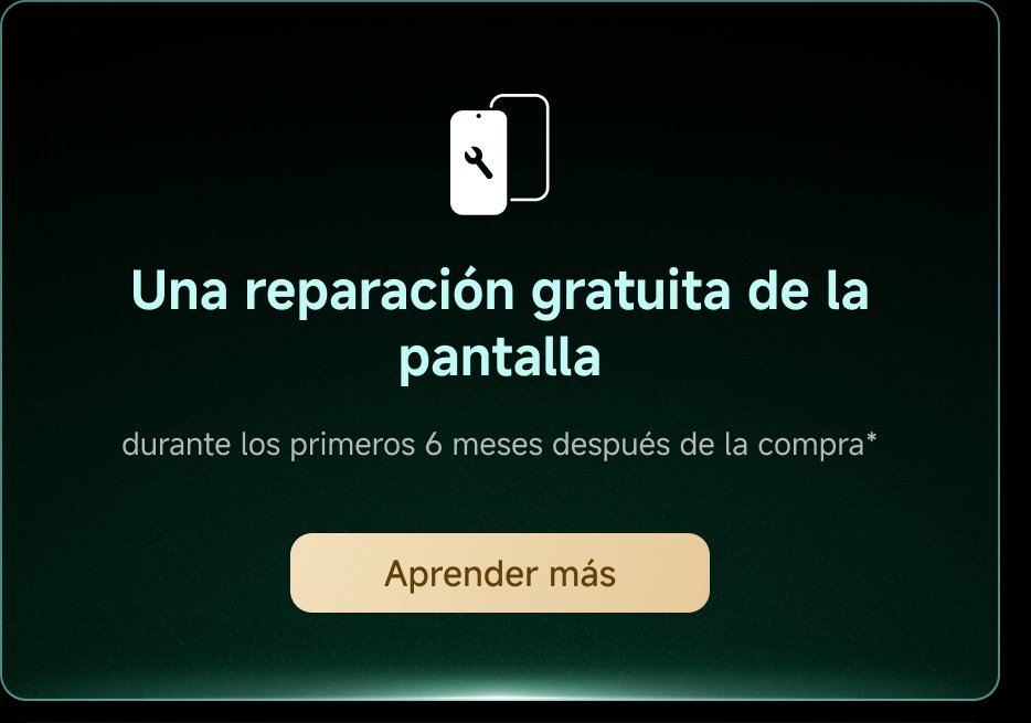 Una reparación gratuita de la pantalla durante los primeros 6 meses después de la compra. Aprender más.