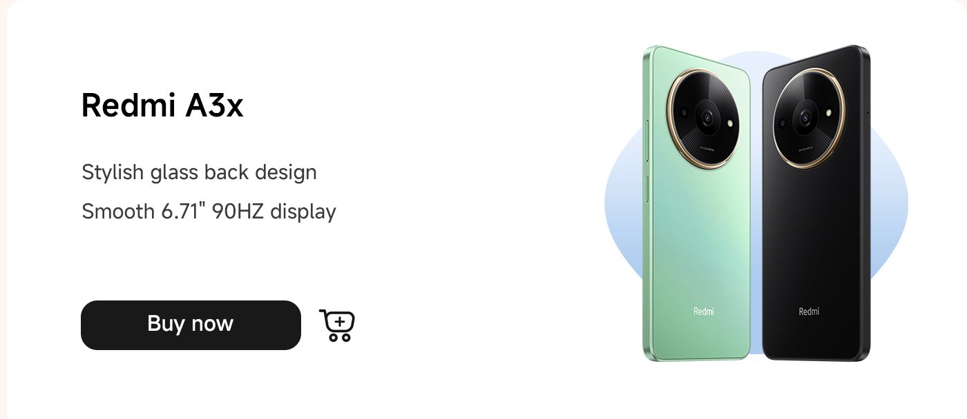 The Redmi A3x smartphone offers a discount of 3,000 NGN and features a stylish glass back design along with a smooth 6.71-inch 90HZ display.