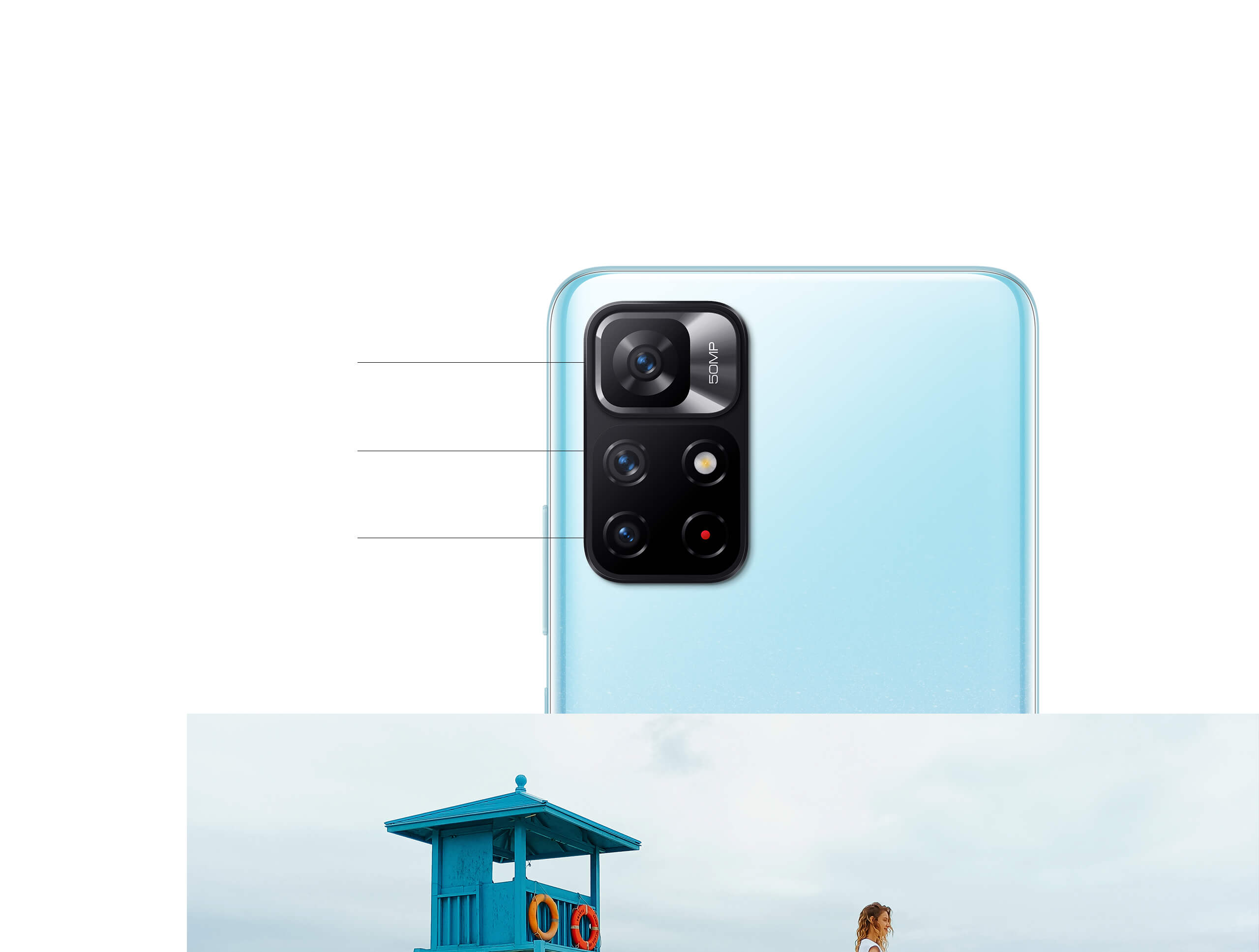 Thiết kế cụm camera sau trên Xiaomi Redmi Note 11S 5G