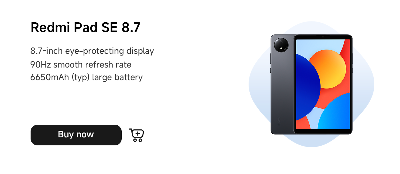 The Redmi Pad SE 8.7 features an 8.7-inch eye-friendly display, a smooth 90Hz refresh rate, a large 6650mAh battery, and is available for purchase.