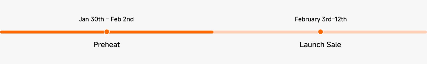 The preheat time is from September 9th at 10:00 to September 15th at 23:59, and the launch sale time is from September 16th at 10:00 to September 30th at 23:59.