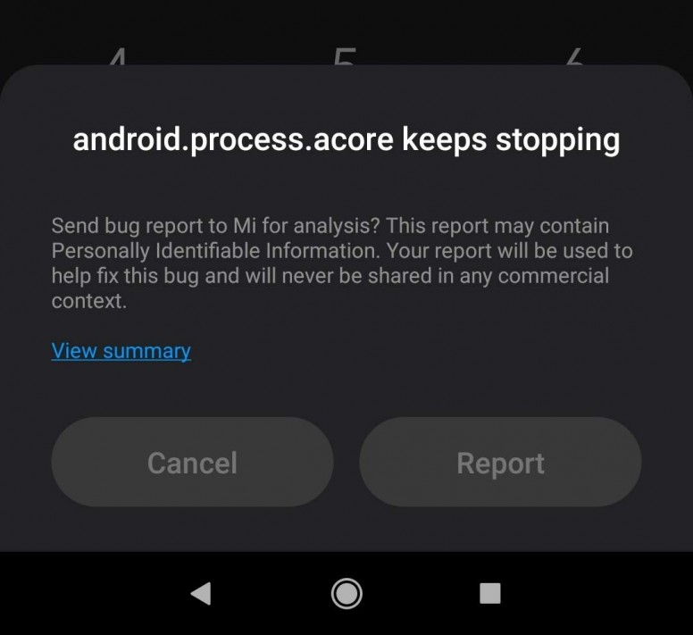 Android Process Acore Keeps Stopping Miui General Mi Community Xiaomi