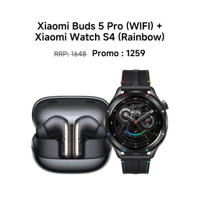 Xiaomi Buds 5 Pro（WIFI） + Watch S4 Rainbow Bundle