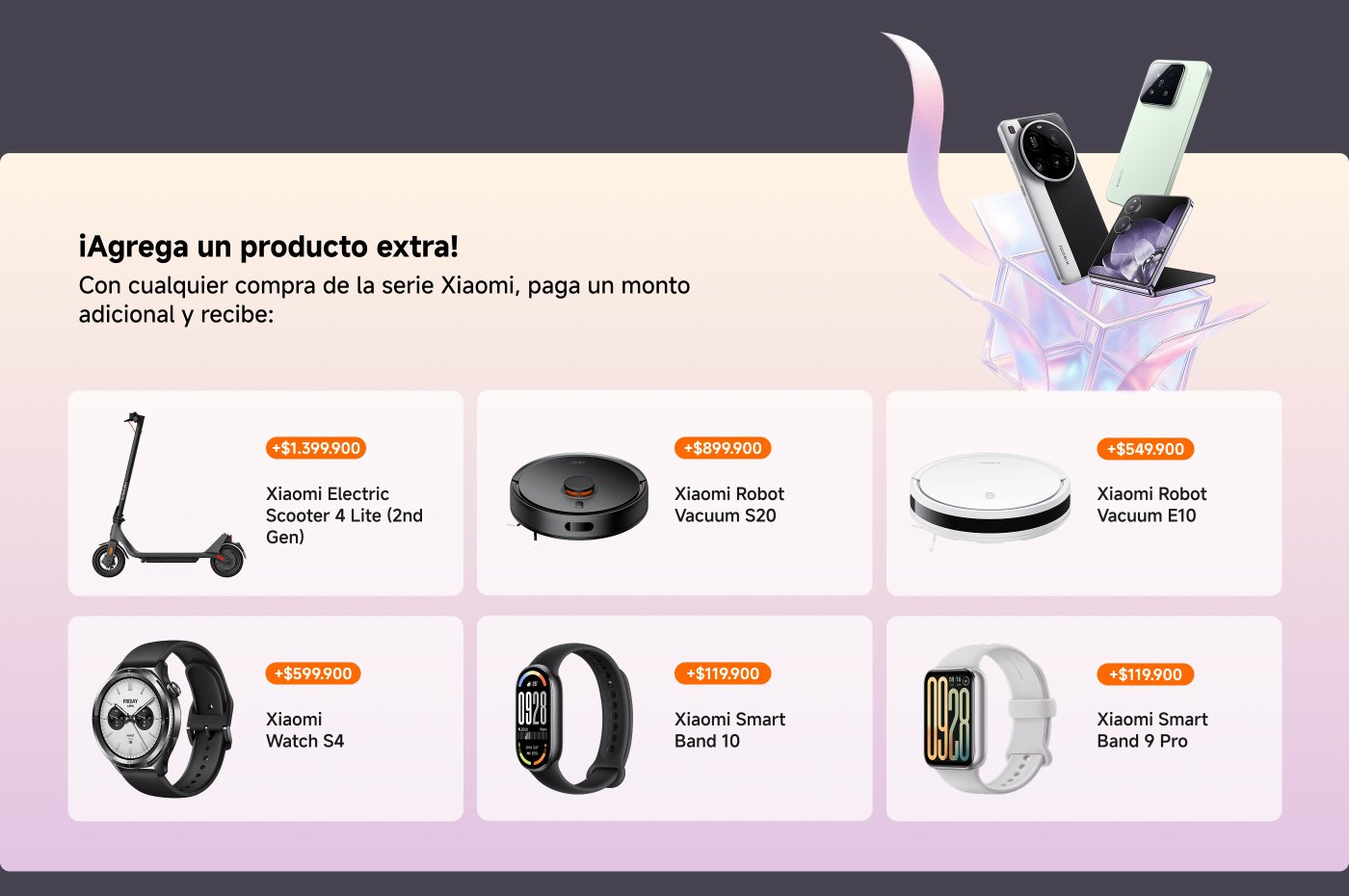 toda la serie de Xiaomi 