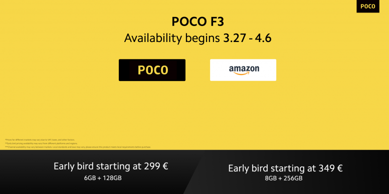 Poco lance sa nouvelle gamme 2021, le X3 Pro et le F3, les nouveaux monstres de la marque