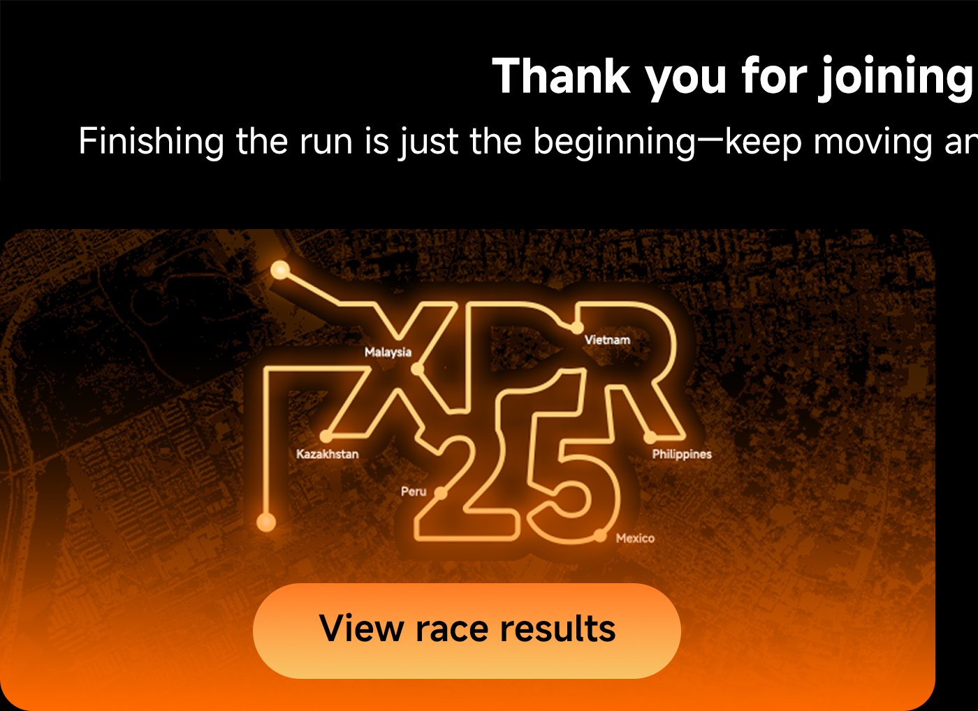 Thank you for joining Xiaomi POP Run 2025! Finishing the run is just the beginning—keep moving and we look forward to seeing you again at the next one!