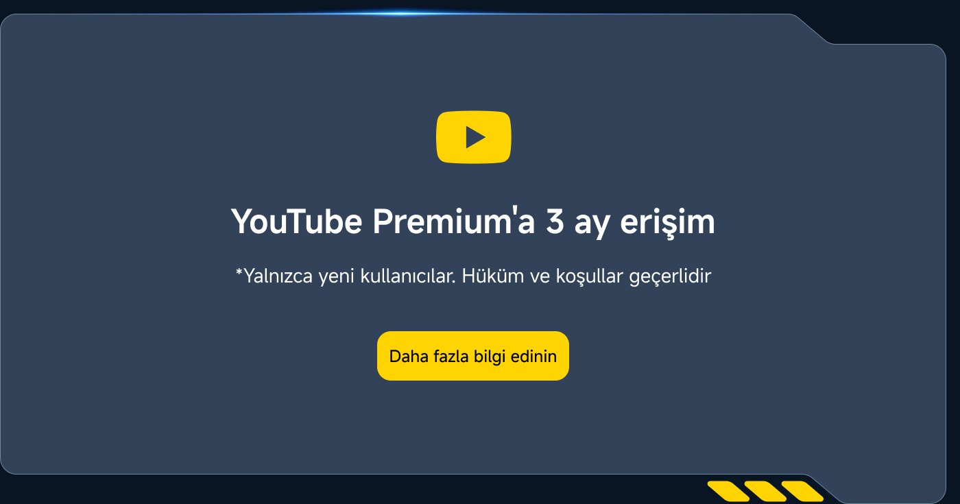 YouTube Premium'a 3 ay erişim. *Yalnızca yeni kullanıcılar. Hüküm ve koşullar geçerlidir. Daha fazla bilgi edinin.