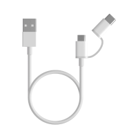 Mi 2-in-1 USB Cable Micro USB to Type C (30cm) 