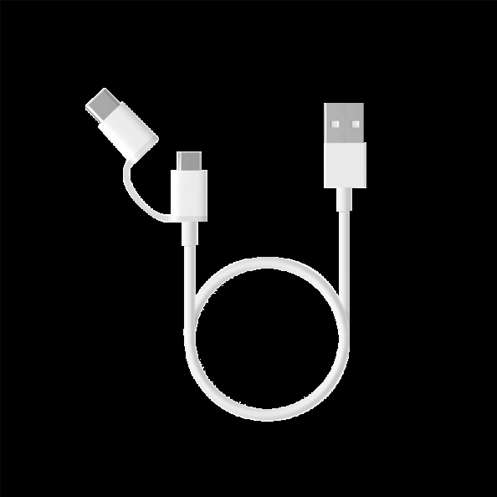 小米二合一數據線 Micro USB 轉 Type-C 100cm