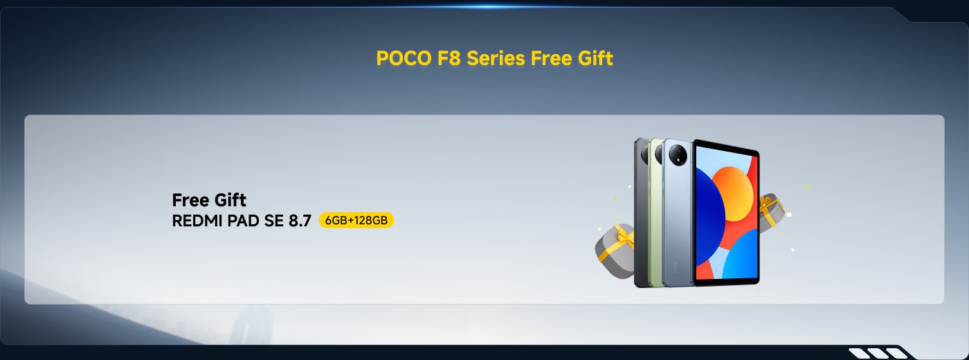 Free Gift: REDMI PAD SE 8.7 (6GB+128GB)