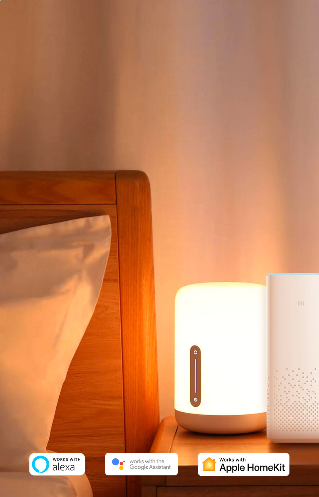 Lampe connectée Xiaomi Mi Bedside Lamp 2 RGB au meilleur prix sur