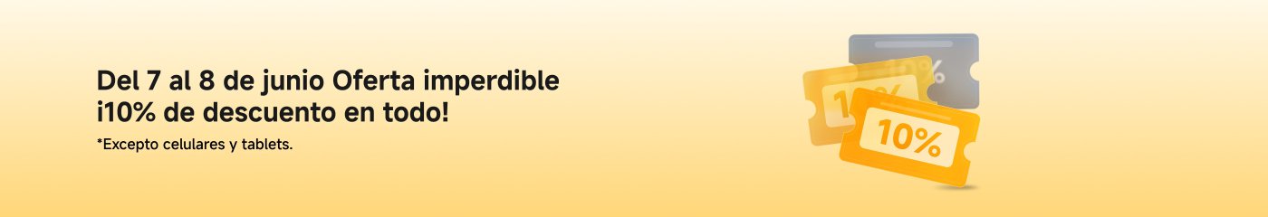 Del 2 al 8 de junio, disfruta de envío gratis en compras desde $10.000, hasta 20% de descuento en celulares y obtén todos los cupones para comprar ahora.