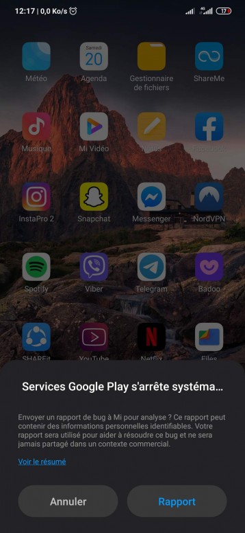 Probleme De Service Google Play S Arrete Systematiquement Redmi Note 8t 8 Pro Mi Community Xiaomi