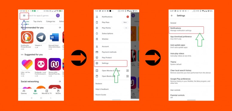 clear order history google play