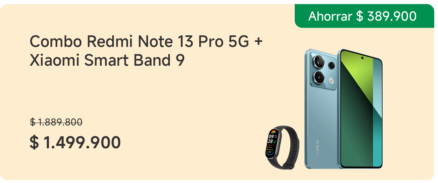 Redmi Note 13 Pro 5G + Xiaomi Smart Band 9