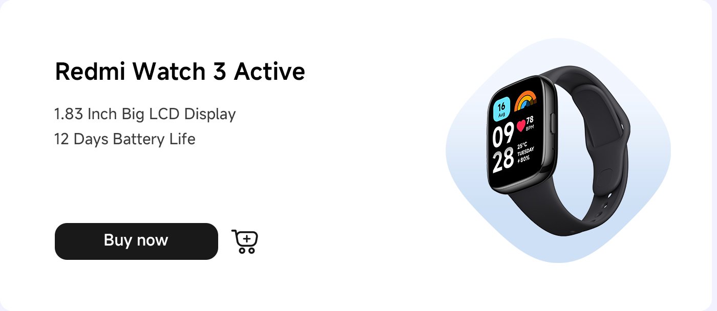 Redmi Smart Watch 3 Active