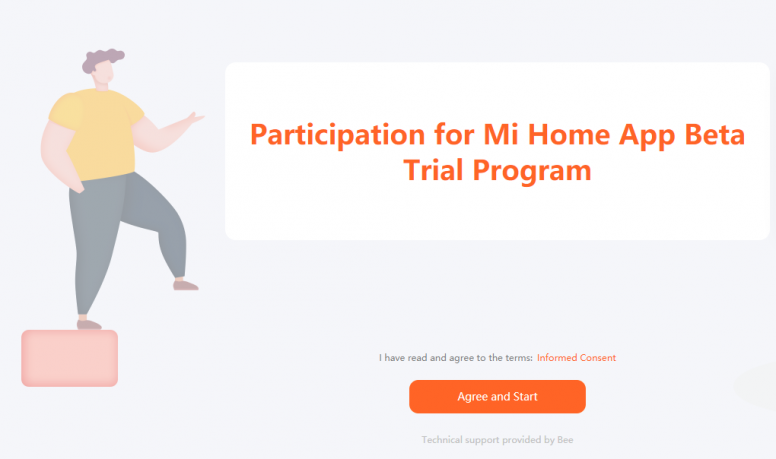 Programme de Recrutement pour l'app Mi Home en Beta