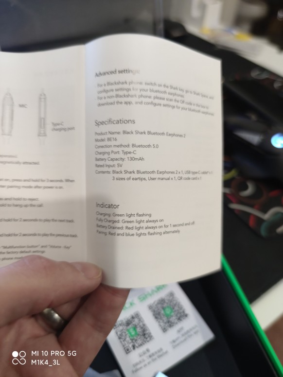 [Unboxing] Black Shark Earphones 2 : Les Ophidian Gaming RGB