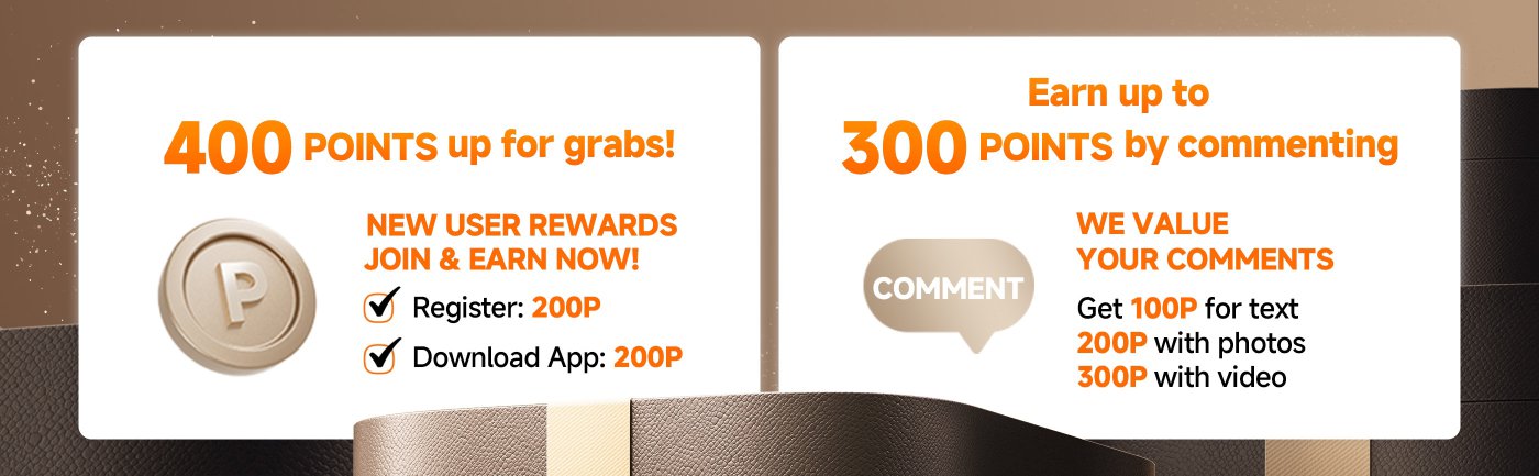 Earn up to 300 POINTS by commenting! WE VALUE YOUR COMMENTS. Get 100P for text, 200P with photos, and 300P with video. New users can grab 400 points: Register for 200P and Download App for 200P. Join & earn now!