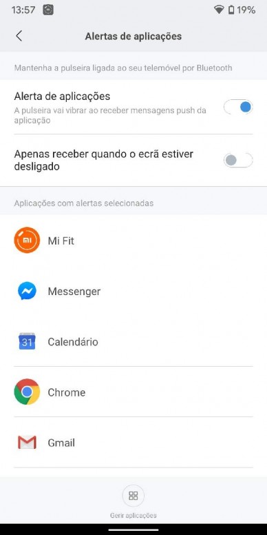 mi band 4 nao recebe notificação