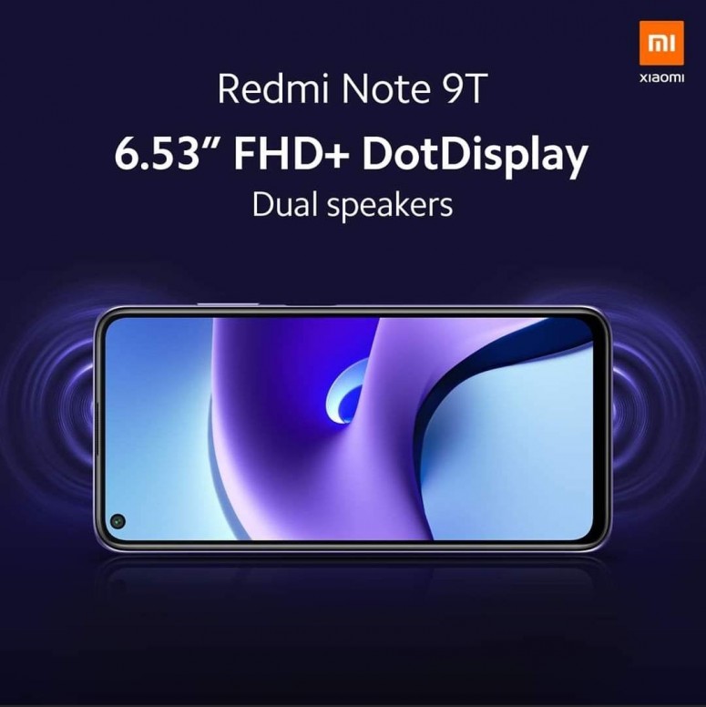 Redmi Note 9T. Dual speakers - Redmi 