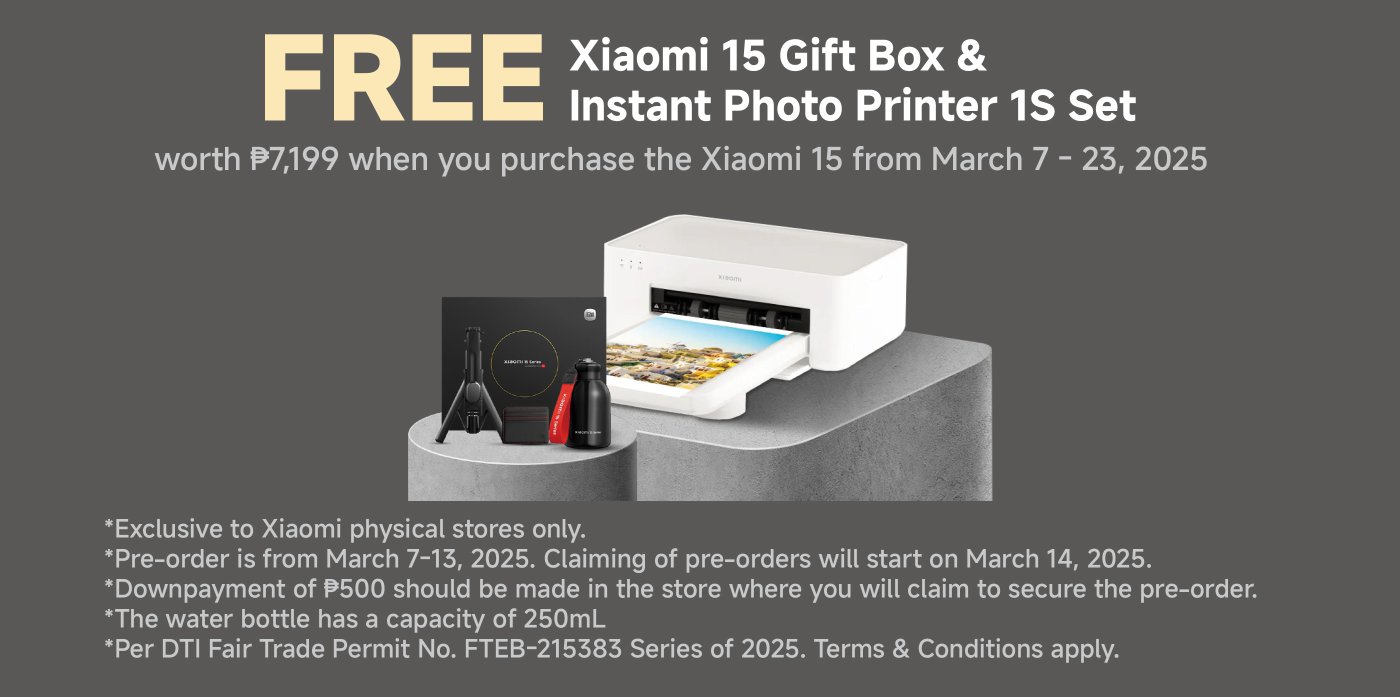 Xiaomi 15 Pre-order promo