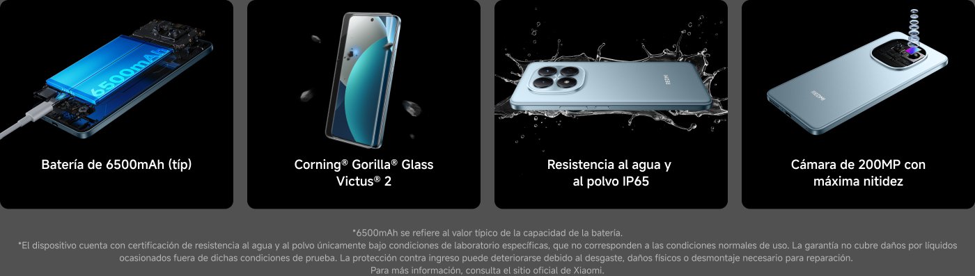 El dispositivo cuenta con una batería de 6500mAh, pantalla de vidrio Corning® Gorilla® Glass Victus® 2, resistencia al agua y polvo IP65, y una cámara de 200MP para fotos de alta definición.