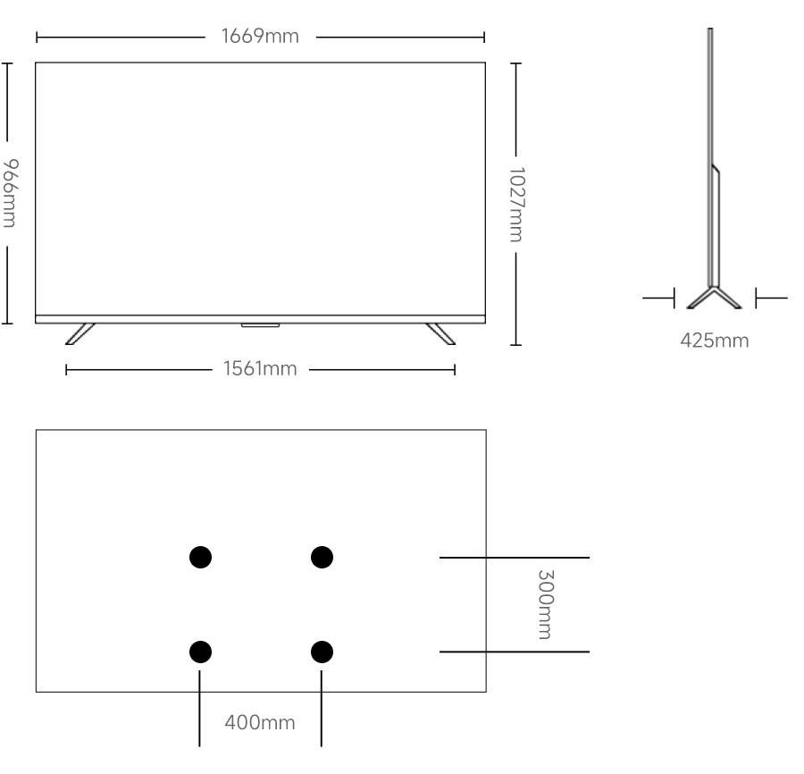 Xiaomi TV S Mini 75 2025 仕様、機能 | Xiaomi 日本