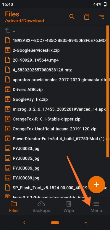 ¿Cómo instalar custom ROM con Orange Fox recovery?