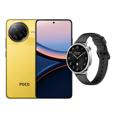 POCO F7 Ultra Yellow 16 GB+512 GB & Xiaomi Watch S4 41mm Black