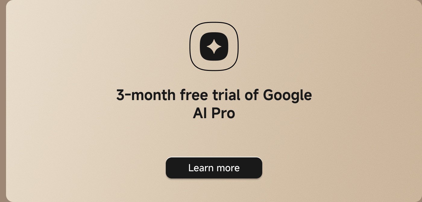 3 bulan percobaan gratis Google AI Pro. Pelajari lebih lanjut.